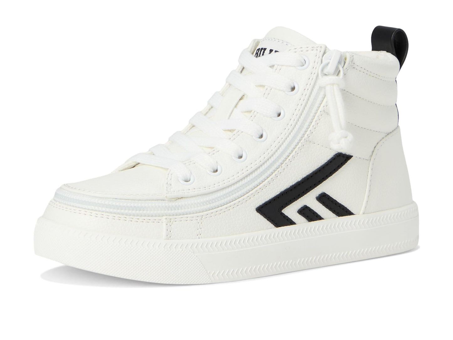 Kids High-Top Canvas Sneakers with Easy Zip Access