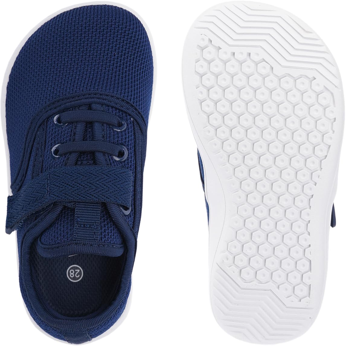 Kids Wide Toe Barefoot Sneaker - Navy Blue