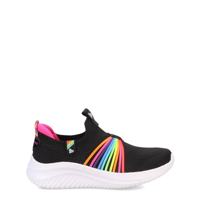 Girls Ultra Flex 3.0 Sneaker - Black Multi