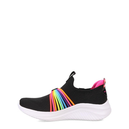 Girls Ultra Flex 3.0 Sneaker - Black Multi