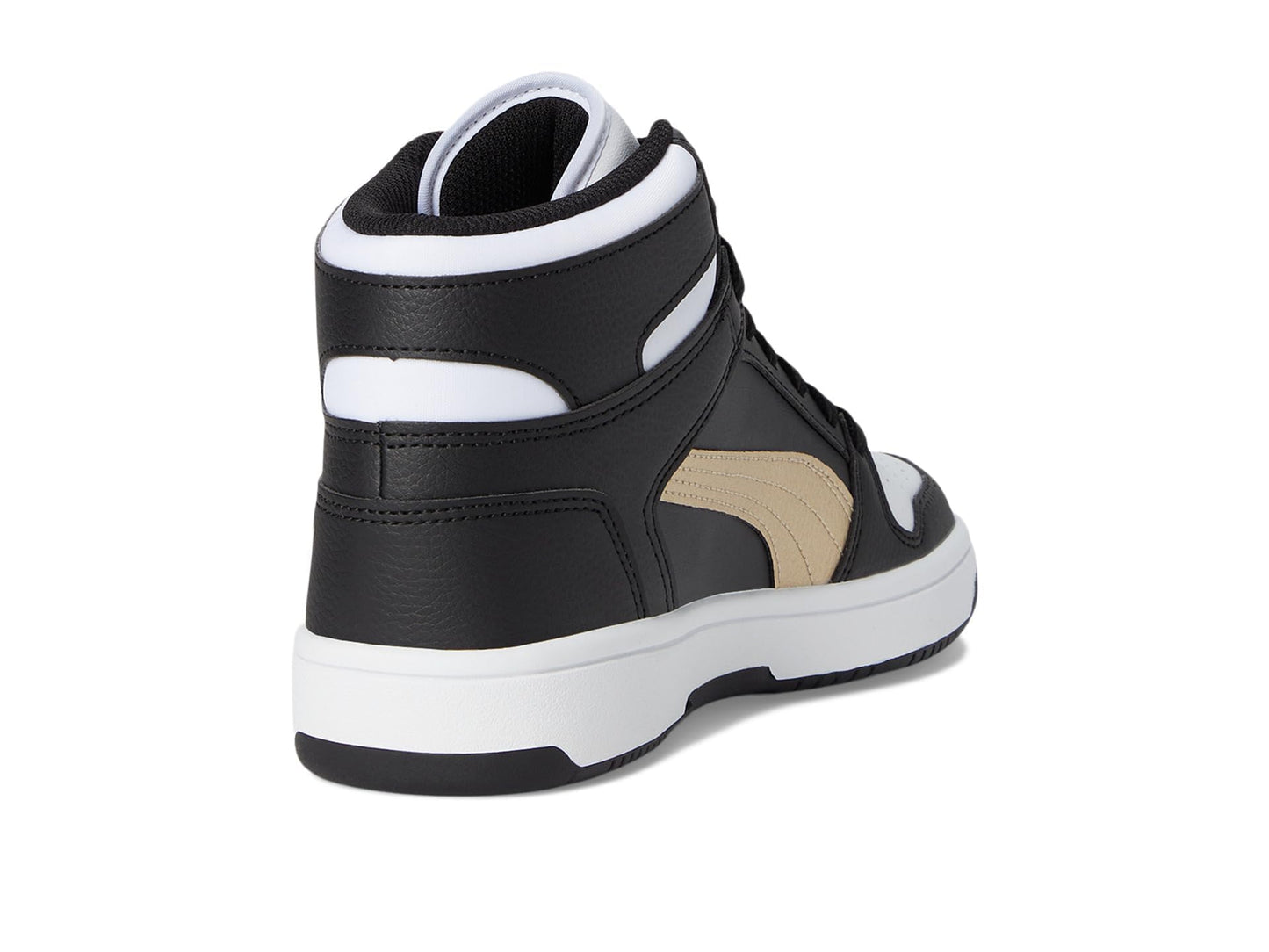 Kids Mid-Top Court Sneakers with Hook-and-Loop Closure