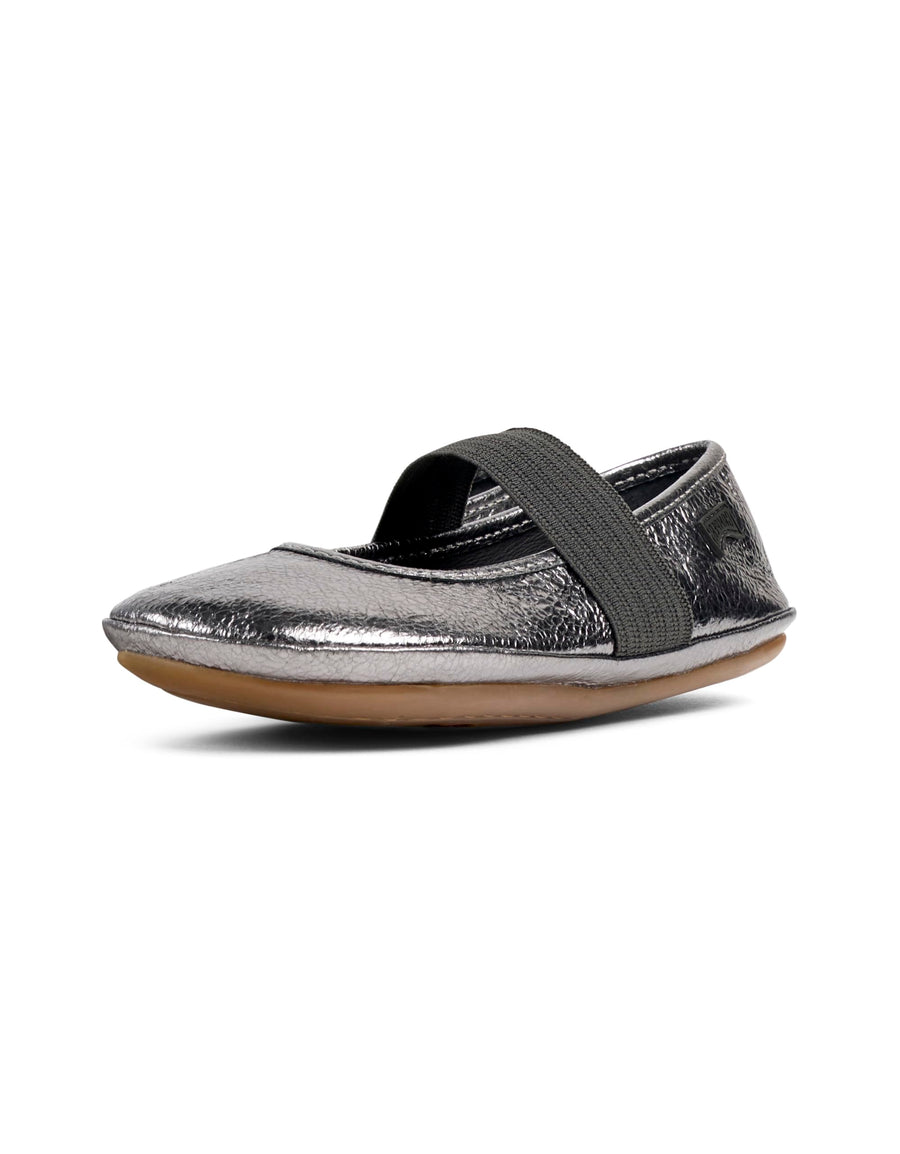 Girls Leather Mary Jane Flats with Flexible Comfort Sole