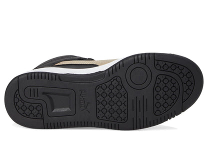 Kids Mid-Top Court Sneakers with Hook-and-Loop Closure