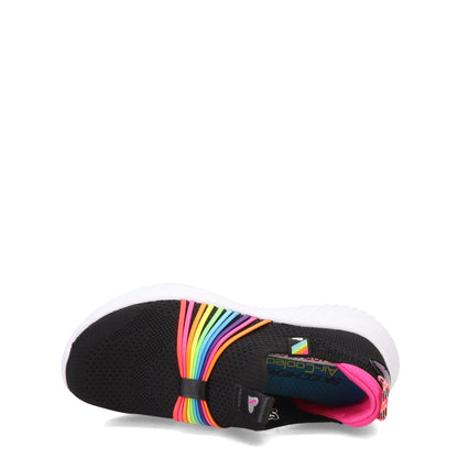Girls Ultra Flex 3.0 Sneaker - Black Multi