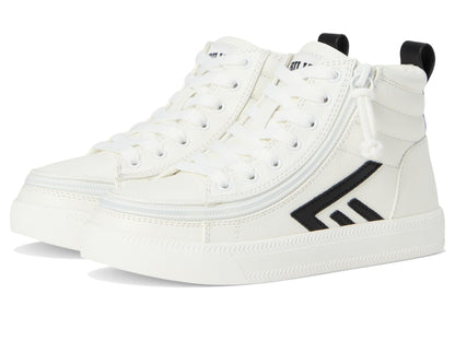 Kids High-Top Canvas Sneakers with Easy Zip Access