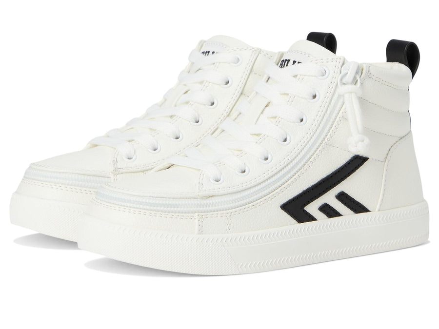 Kids High-Top Canvas Sneakers with Easy Zip Access