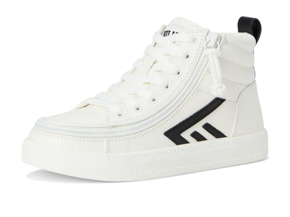 Kids High-Top Canvas Sneakers with Easy Zip Access