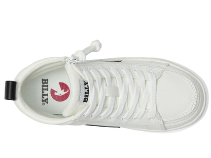 Kids High-Top Canvas Sneakers with Easy Zip Access