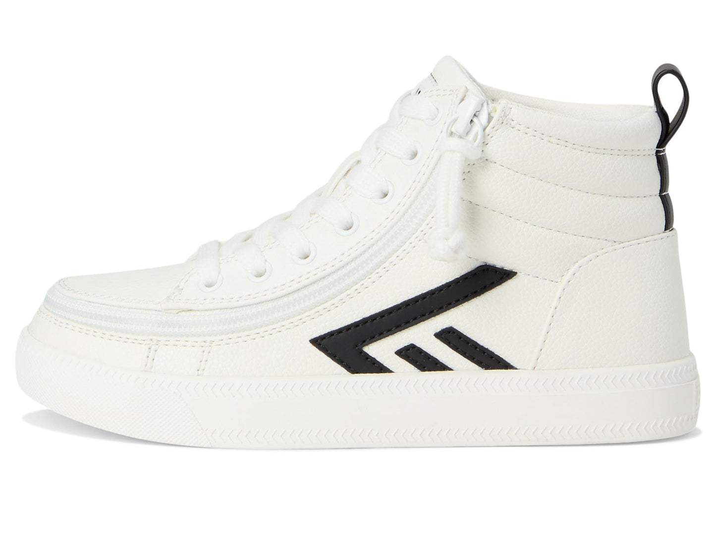 Kids High-Top Canvas Sneakers with Easy Zip Access
