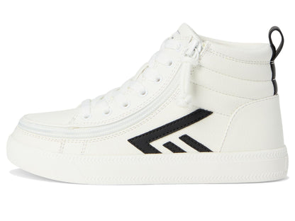 Kids High-Top Canvas Sneakers with Easy Zip Access