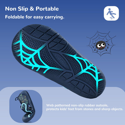 Kids Wide Barefoot Water Shoes for Beach and Hiking