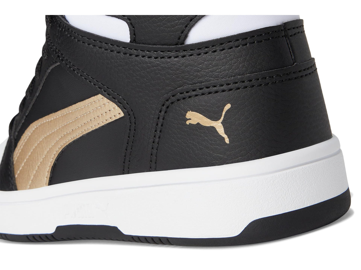 Kids Mid-Top Court Sneakers with Hook-and-Loop Closure