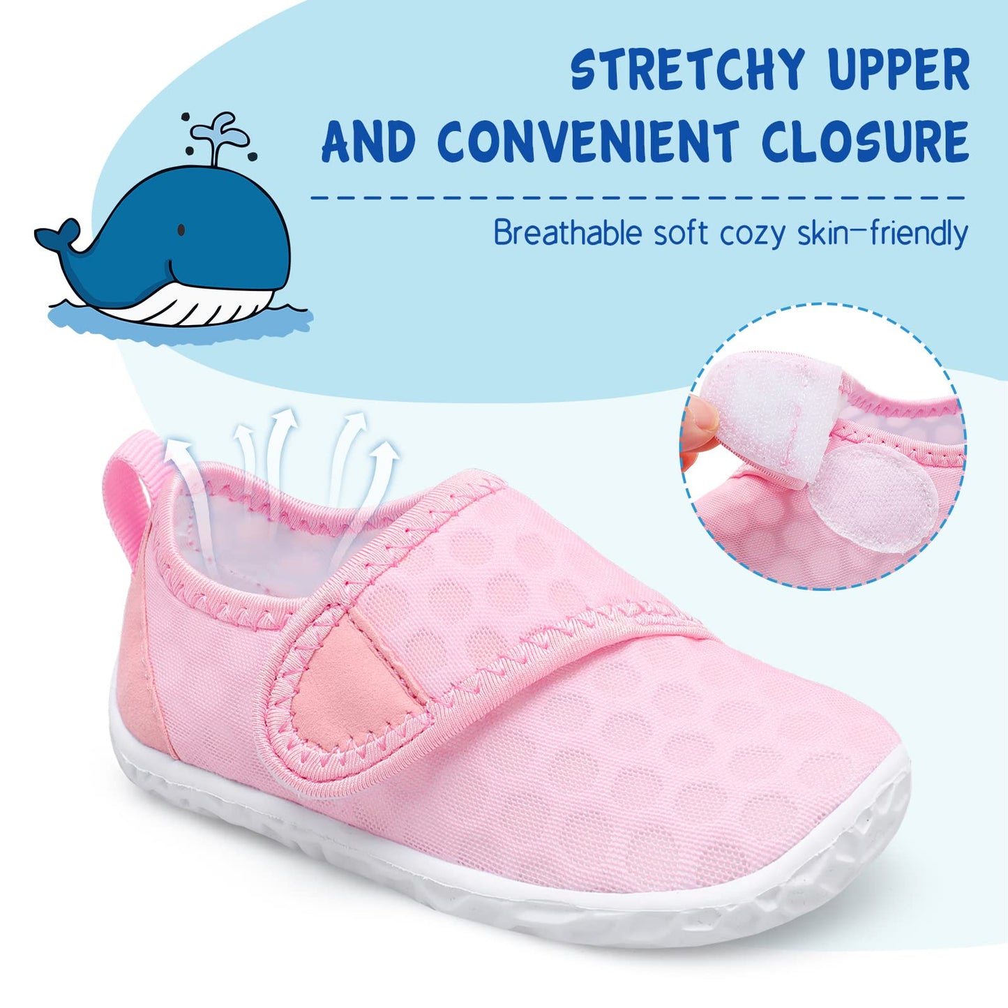 Kids Quick-Dry Barefoot Water Shoes for Beach Play