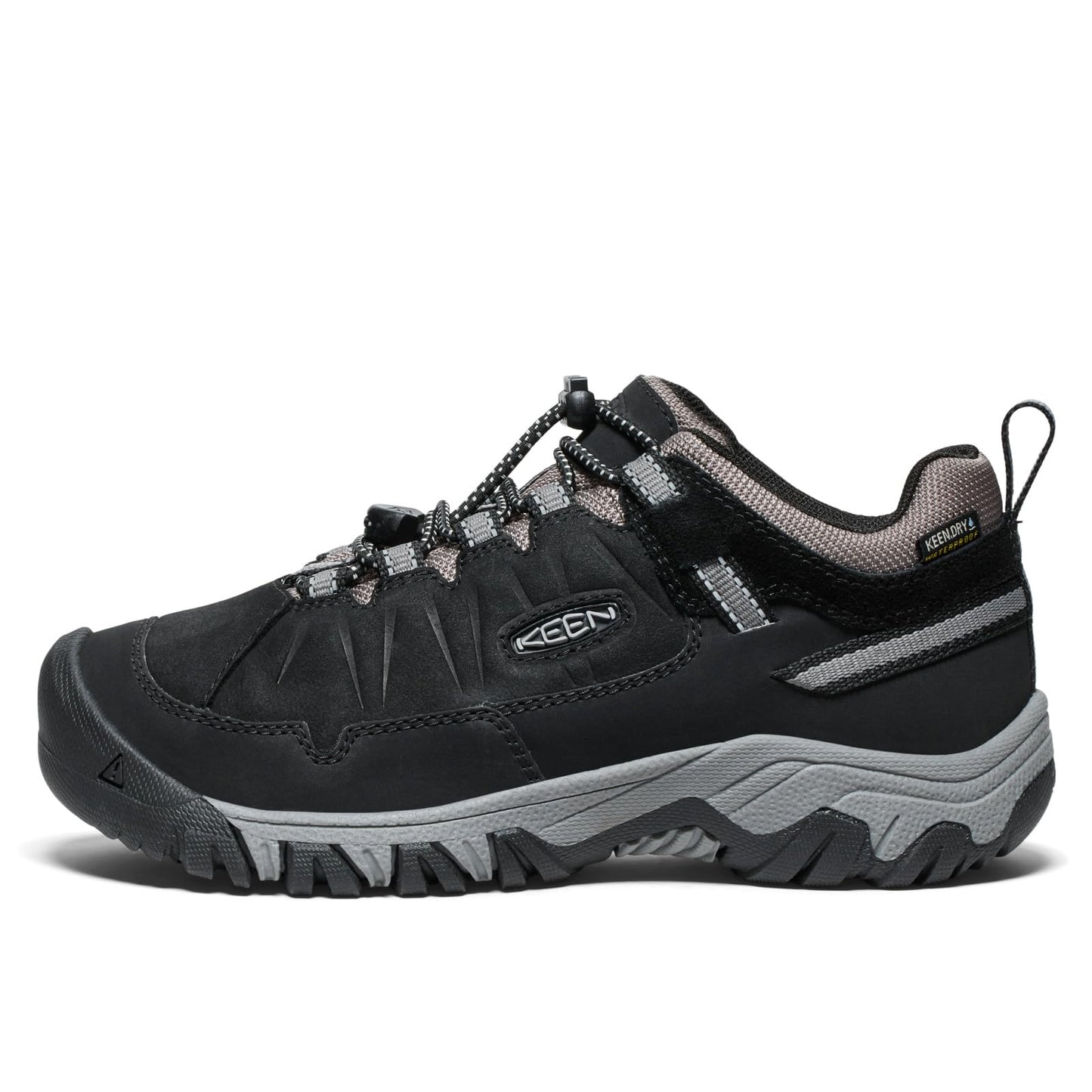 Kids Targhee 4 Waterproof Hiking Shoe - Black Grey