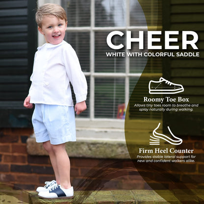 Kids Lace-Up Saddle Oxford Dress Shoes for Formal Wear