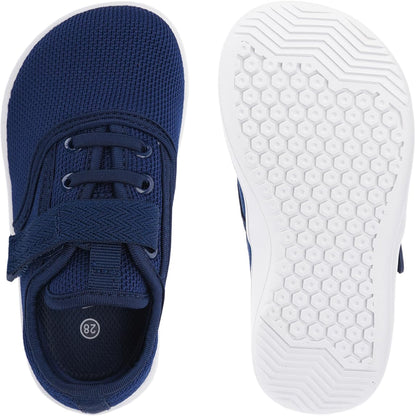 Kids Wide Toe Barefoot Sneaker - Navy Blue