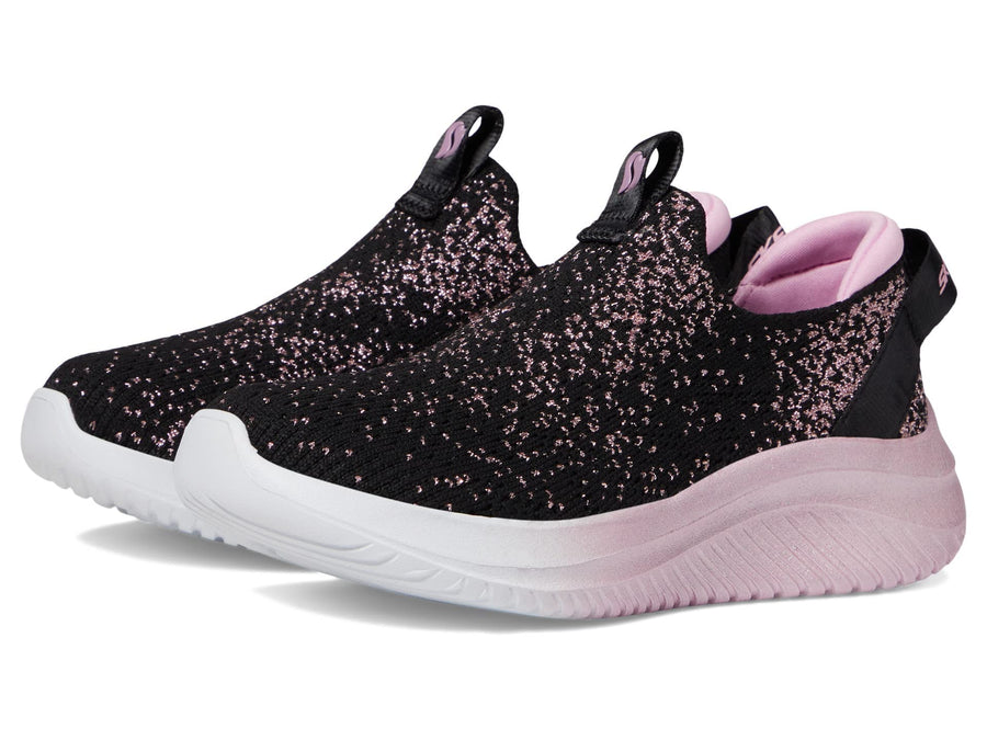 Kids Ultra Flex Slip-On Sneaker - Black Rose Gold
