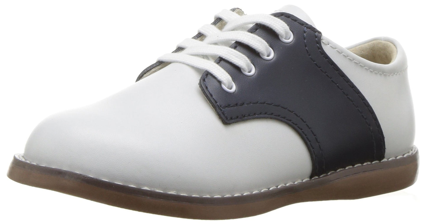 Kids Lace-Up Saddle Oxford Dress Shoes for Formal Wear