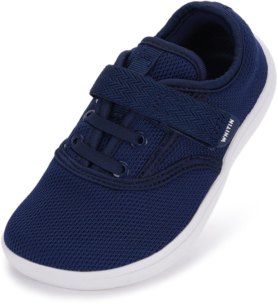 Kids Wide Toe Barefoot Sneaker - Navy Blue