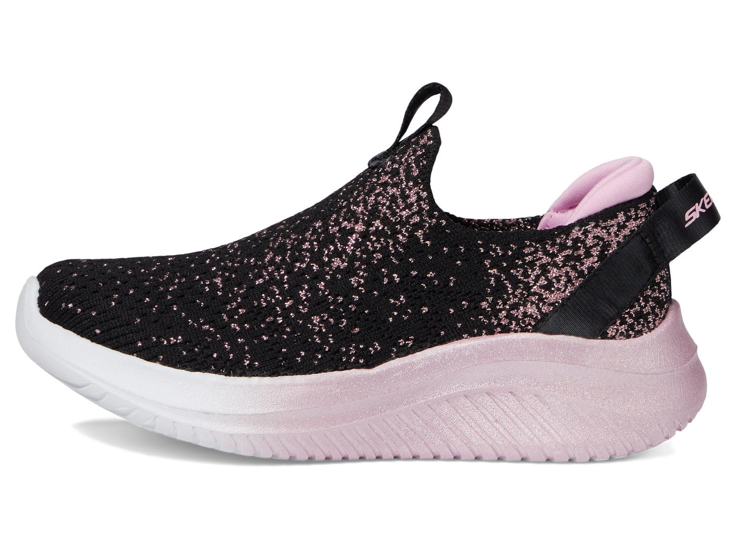 Kids Ultra Flex Slip-On Sneaker - Black Rose Gold