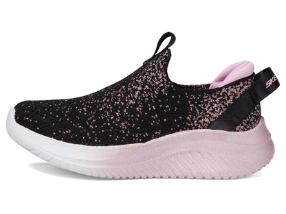 Kids Ultra Flex Slip-On Sneaker - Black Rose Gold