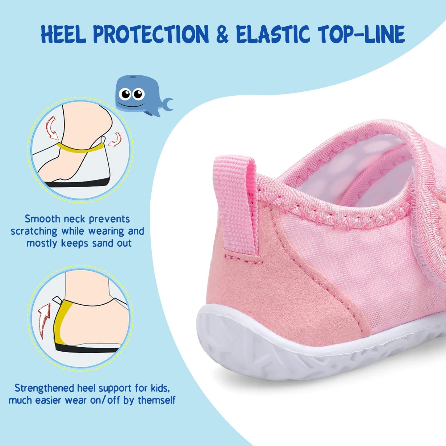 Kids Quick-Dry Barefoot Water Shoes for Beach Play