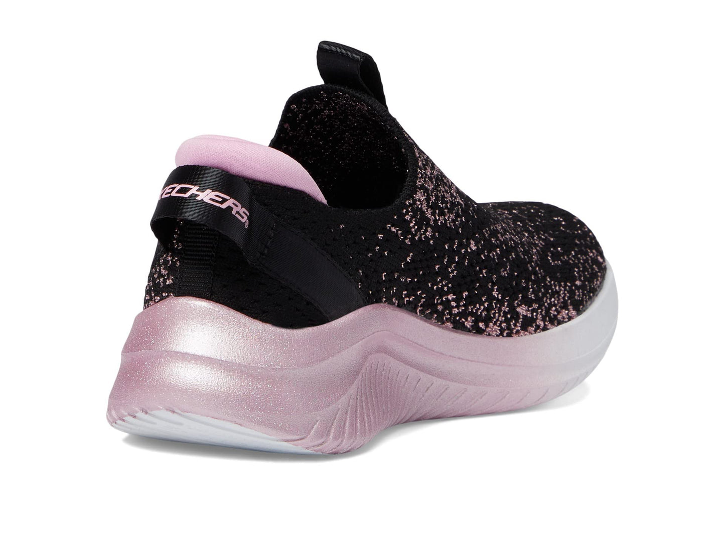 Kids Ultra Flex Slip-On Sneaker - Black Rose Gold