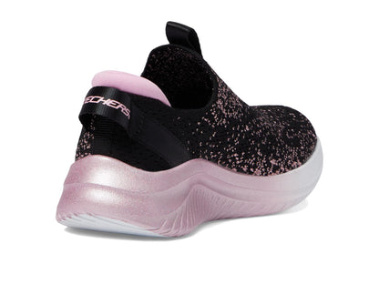 Kids Ultra Flex Slip-On Sneaker - Black Rose Gold