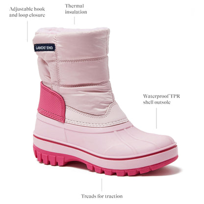 Kids Waterproof Snow Boot - Cotton Candy Pink