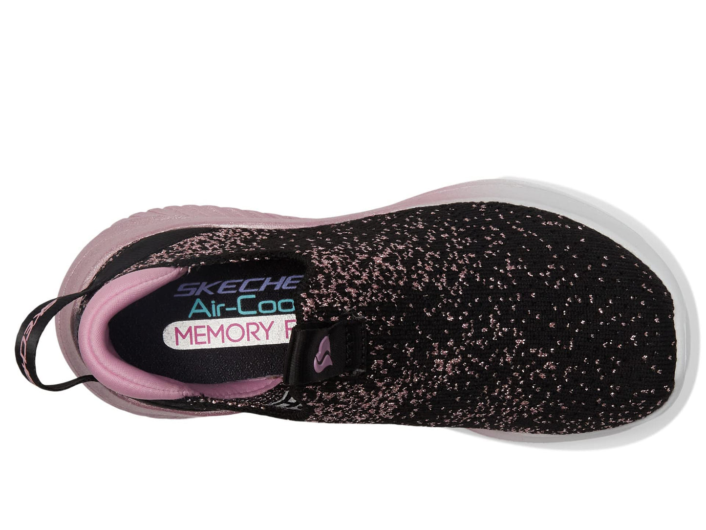 Kids Ultra Flex Slip-On Sneaker - Black Rose Gold