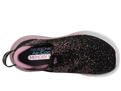 Kids Ultra Flex Slip-On Sneaker - Black Rose Gold