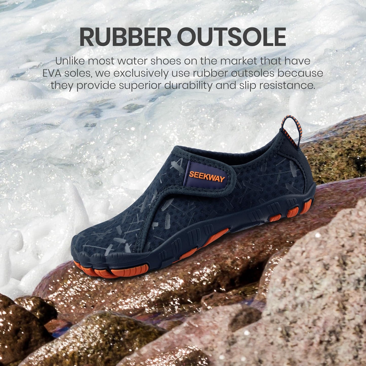 Kids Quick-Dry Barefoot Water Shoes with Wide Toe Box