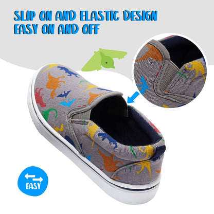 Kids Canvas Slip-On Sneaker - Casual Walking Shoe
