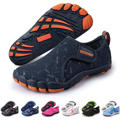 Kids Quick-Dry Barefoot Water Shoes with Wide Toe Box