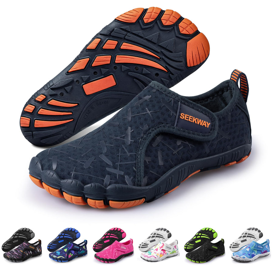 Kids Quick-Dry Barefoot Water Shoes with Wide Toe Box