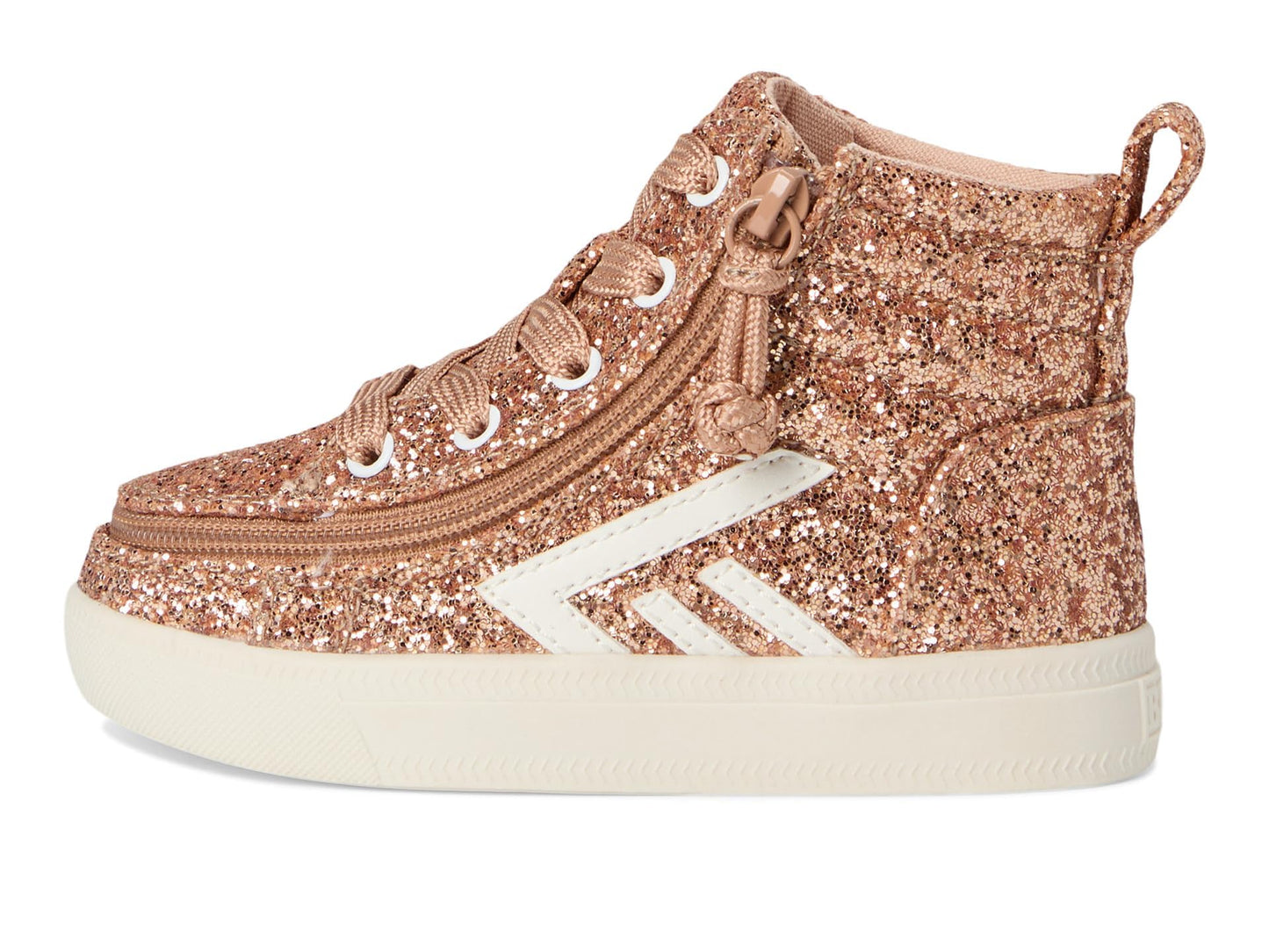 Kids High-Top Casual Sneakers with Side Zip Closure