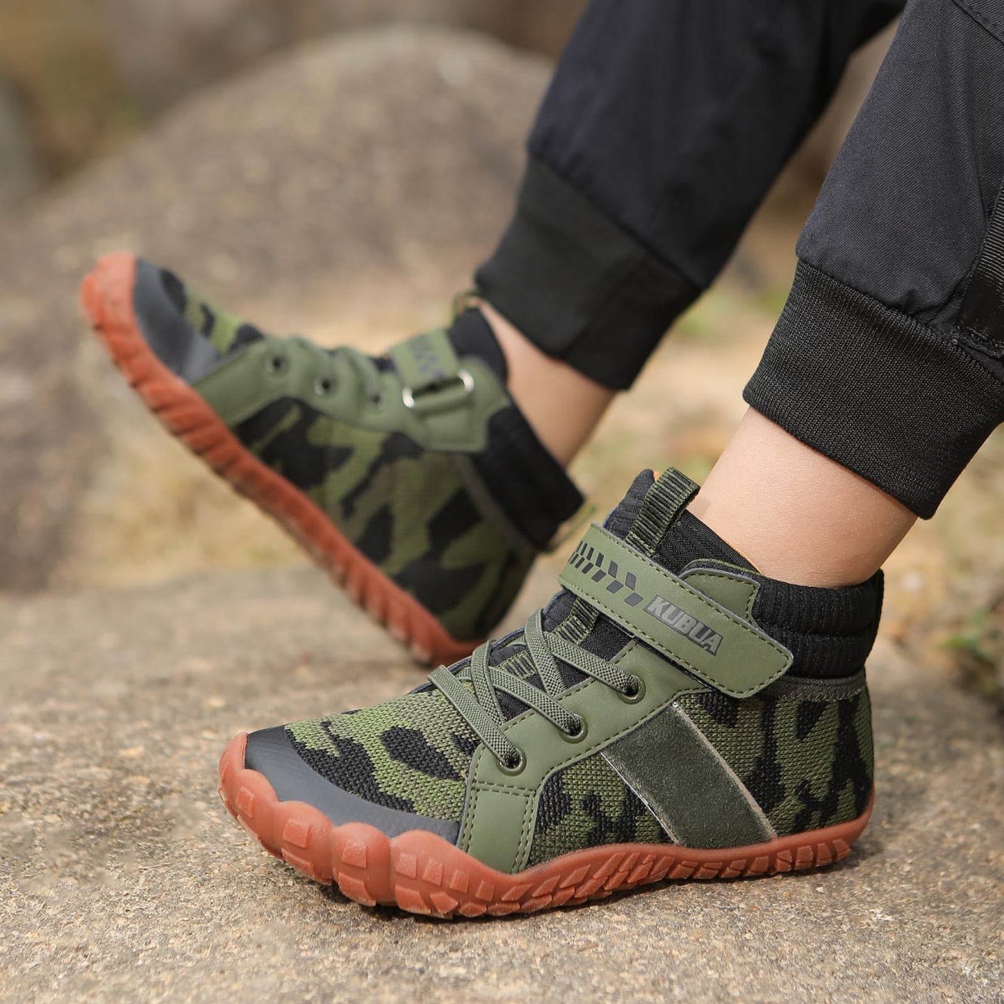 Kids Barefoot High-Top Hiking Sneakers for Active Play