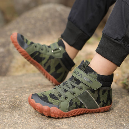 Kids Barefoot High-Top Hiking Sneakers for Active Play